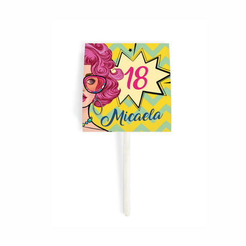 Porta chupa chups tema pop girl Modello codice: PB 27 F