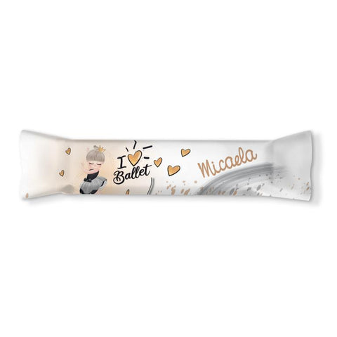 Adesivi barrette cioccolato personalizzate compleanno tema ballerina Modello codice: PB 29 H