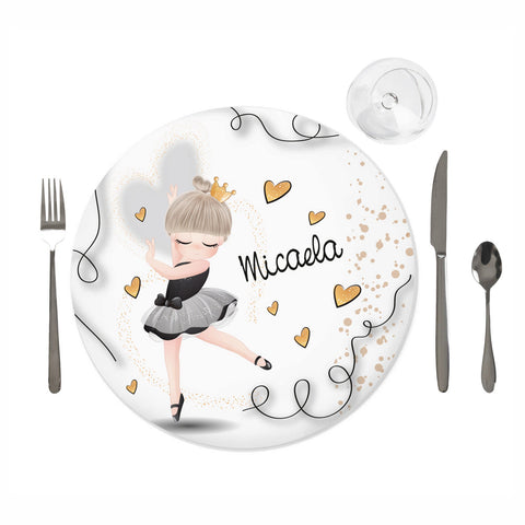 Tovaglietta personalizzata compleanno tema ballerina Modello codice: PB 29 Q