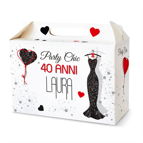 Scatola happy meal articolo tema donna 40 anni glamour Modello codice: PB 2 U