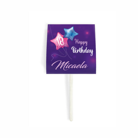 Porta chupa chups tema viola Modello codice: PB 33 F