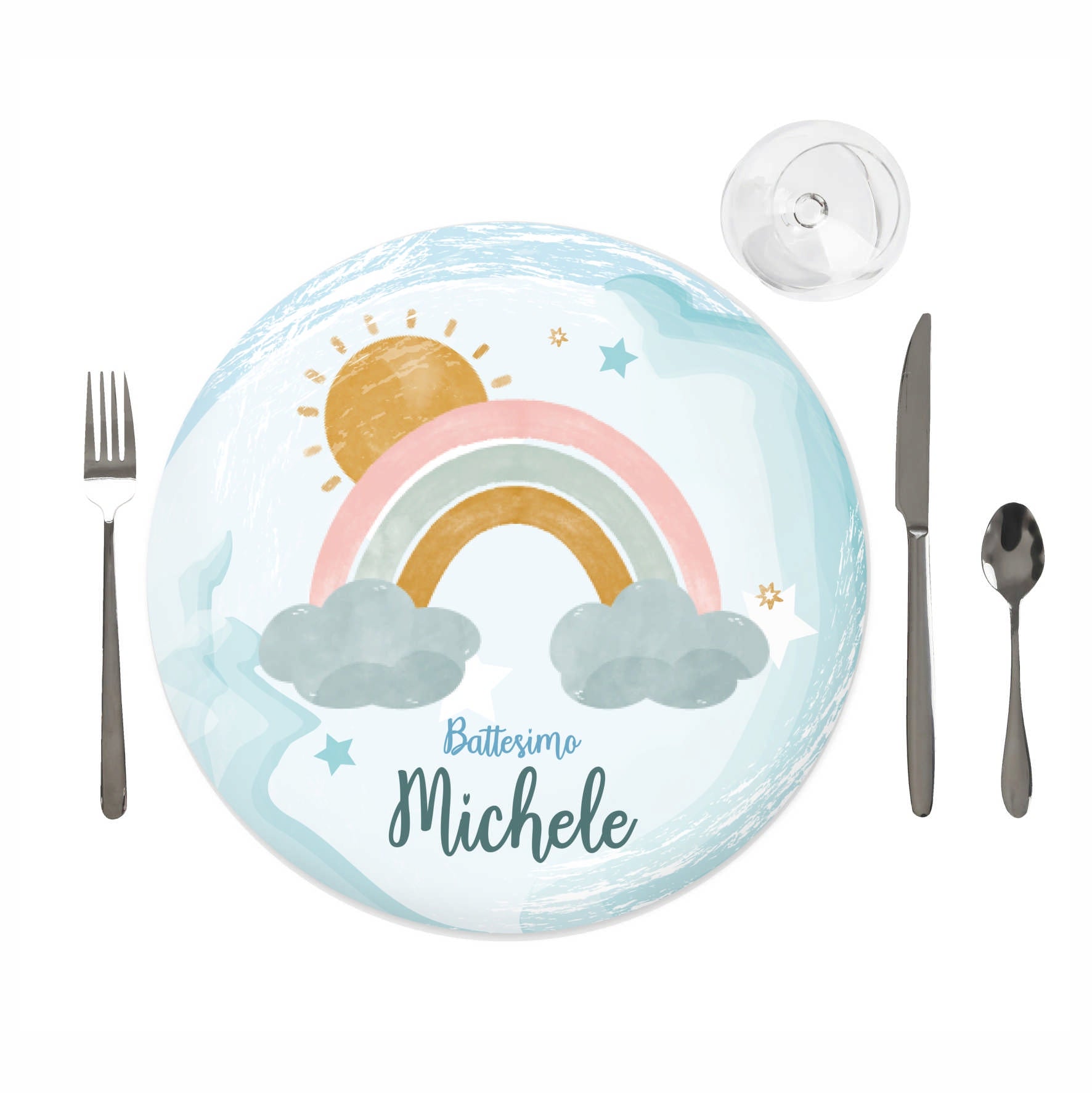 Tovaglia Compleanno Bambini Arcobaleno – DKDDSSS – 1,83 X 0,33 M – Tema Festa Colorato, Proteggi Tavolo