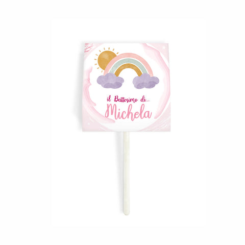 Porta chupa chups tema arcobaleno femminuccia Modello codice: PB 37 F