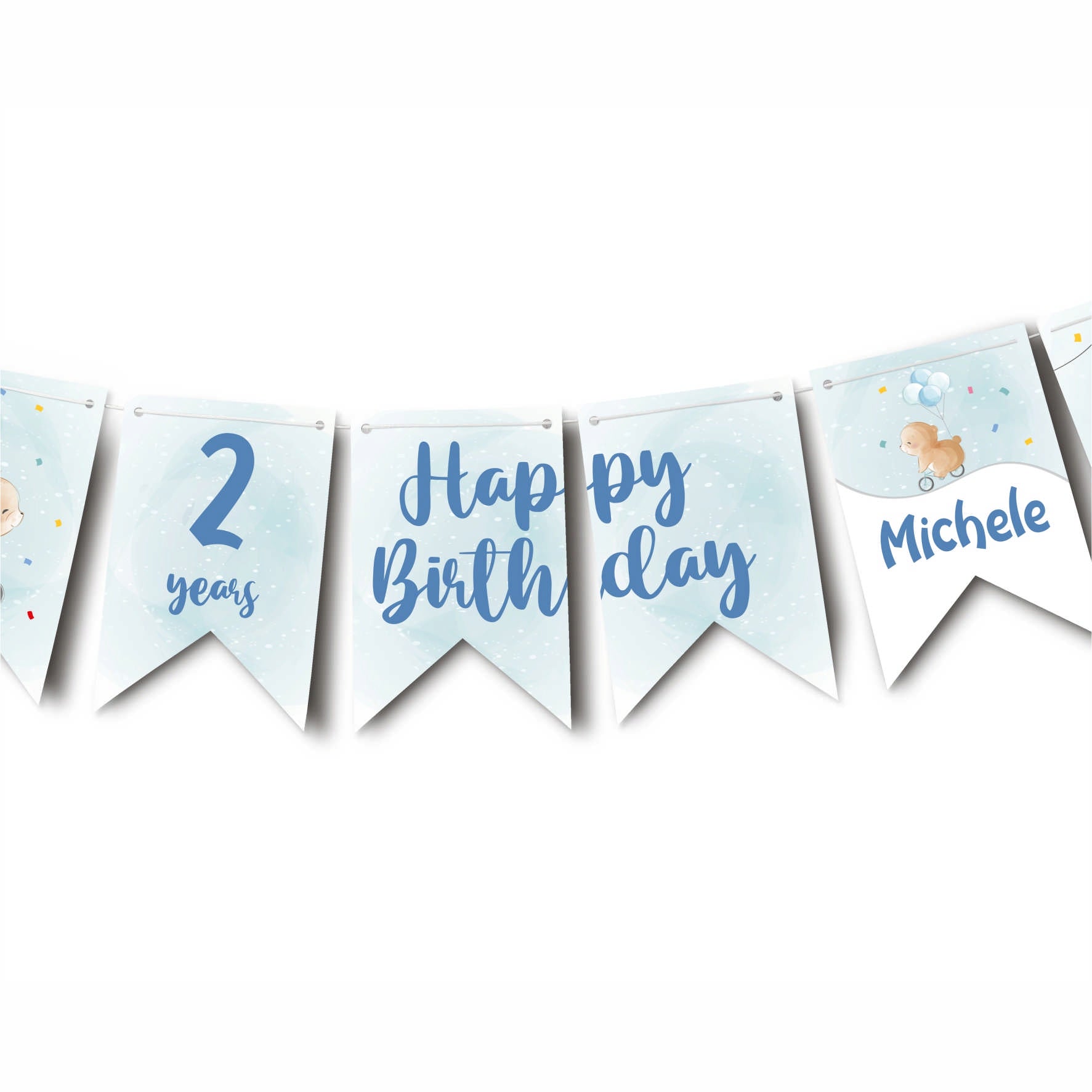 Festeggiamenti 14 Anni Decorazioni Compleanno 14 Anni - Striscione 150x90cm, Tema Blu | Per Ragazzi E Ragazze Decorazioni Blu - Foto 8