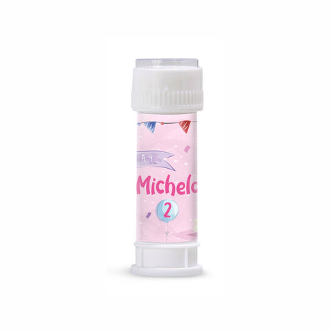 Etichette bolle di sapone personalizzate compleanno tema animali bimba Modello codice: PB 41 D