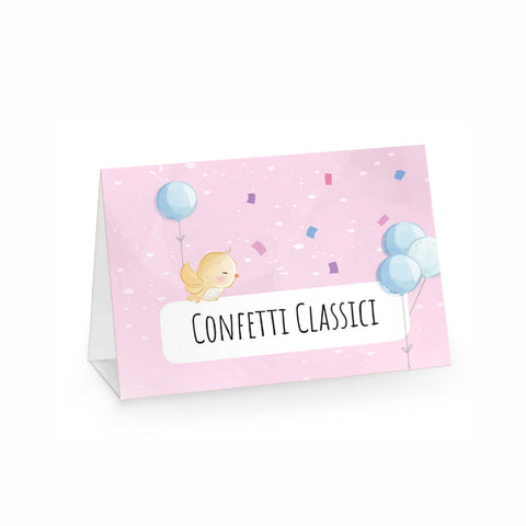 Segnagusto confetti e dolci festa di compleanno tema animali bimba Modello codice: PB 41 E