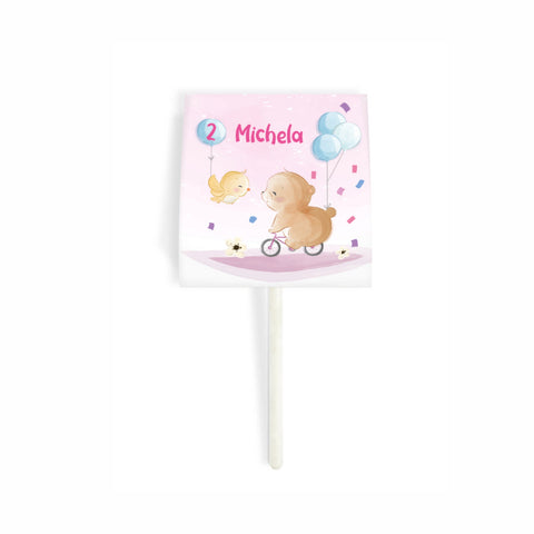 Porta chupa chups tema animali bimba Modello codice: PB 41 F