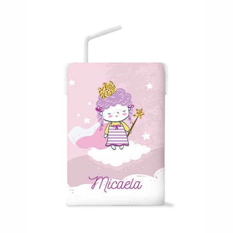 Etichette succhi di frutta compleanno tema piccola principessa rosa Modello codice: PB 45 M