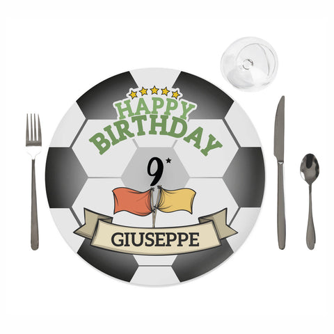 Tovaglietta personalizzata compleanno tema calcio Modello codice: PB 4 Q