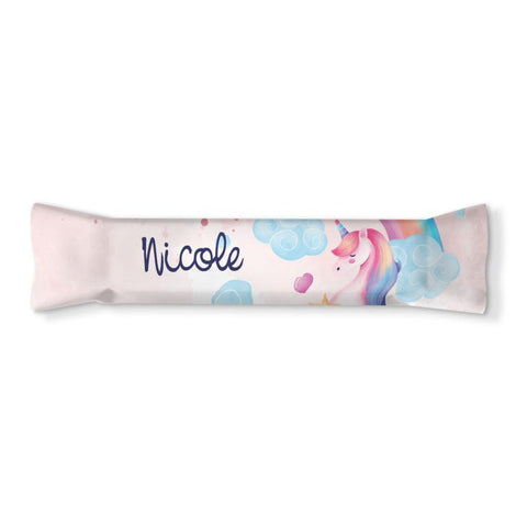 Adesivi barrette cioccolato personalizzate compleanno tema unicorno Modello codice: PB 9 H