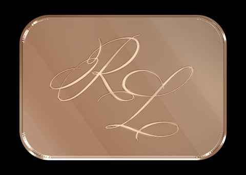 Tag matrimonio in plexiglass 02 ORO ROSA