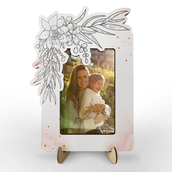 Portafoto in legno - Per la festa della mamma. Formato cm 26x20, carta –  Inviti Design